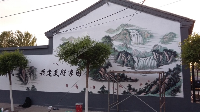 順義水屯村文化墻